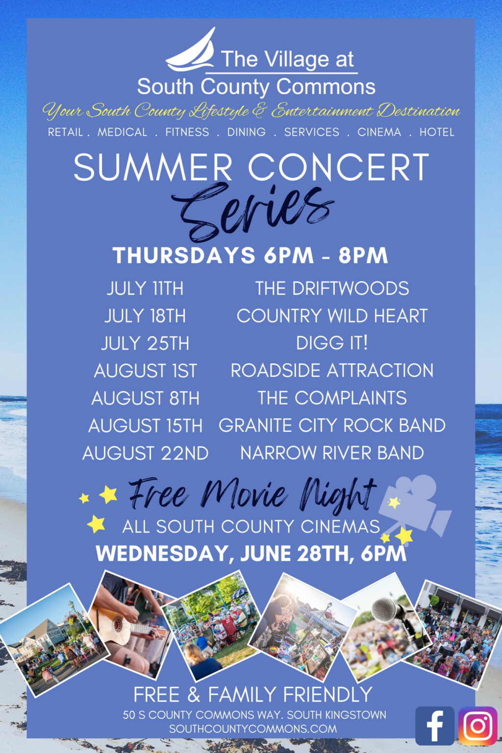 Outdoor Summer Concert Series - The Driftwoods - South County Commons